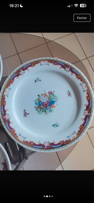 Conjunto de pratos e travessa Limoges
