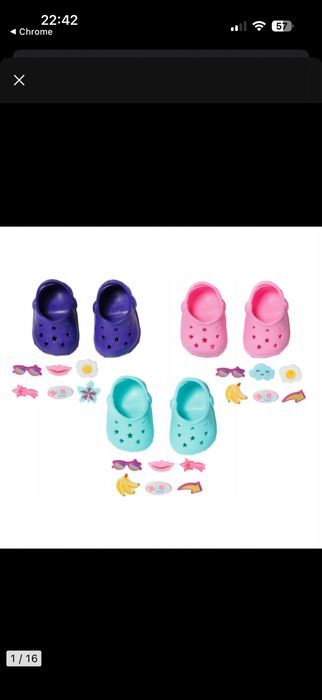 Buty dla lalki baby born