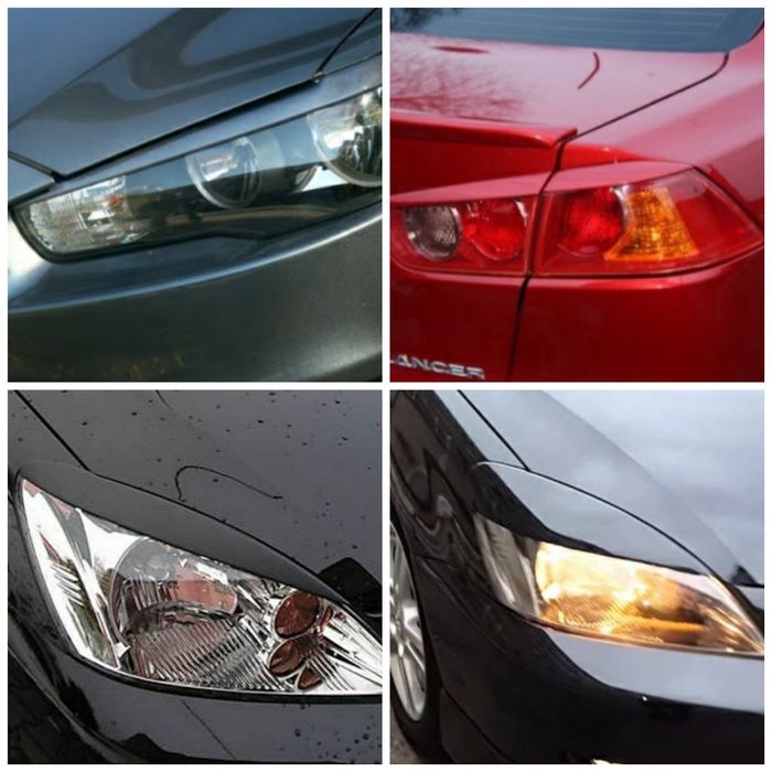Реснички Mitsubishi Lancer 9 10 X Накладки на фары передние задние