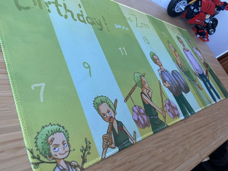 One piece Zoro MousePad ( Tapete Rato 68 x 29.5 cm)