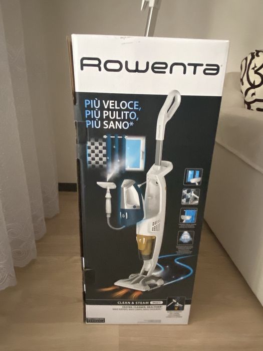 Багатофункціональний вертикальний пилосос-пароочисник Rowenta Clean & Steam Multi RY8561WH
