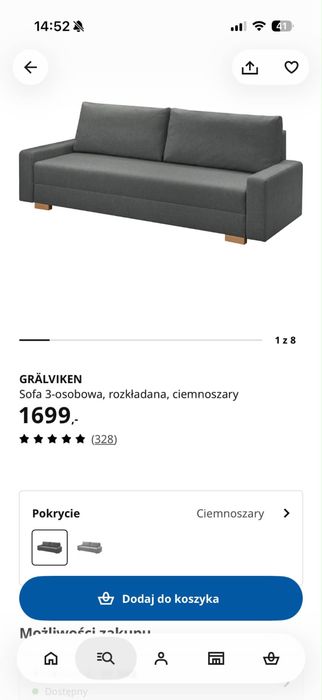Kanapa ikea gralviken