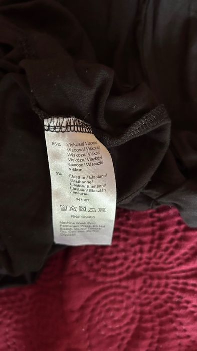 Bluzka tunika damska czarna 44 / 46