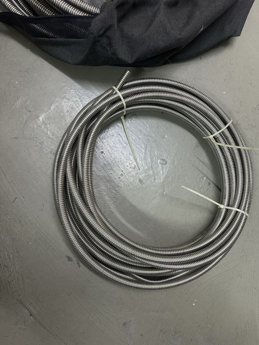 Tubo corrogado em aço inox