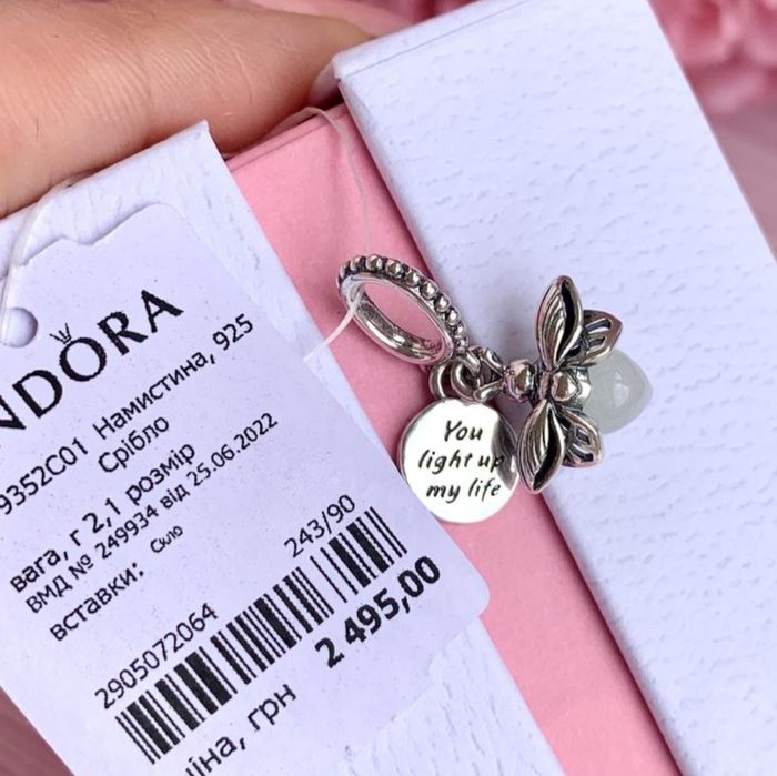 Намистина Пандора шарм pandora оригінал нова прикраса