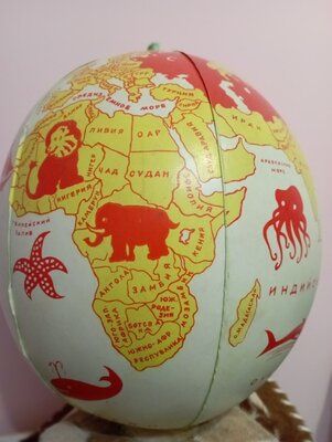 Надувна іграшка м'яч Глобус СССР