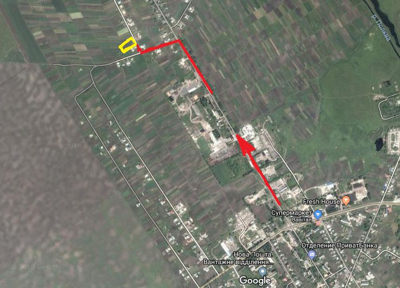 Земельна ділянка НОВОСТАВЦІ Теофіполь