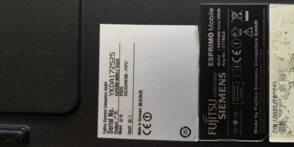 Portátil Fujitsu Siemens