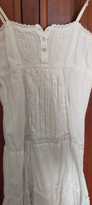 Vestido Curto Branco 40 Primark