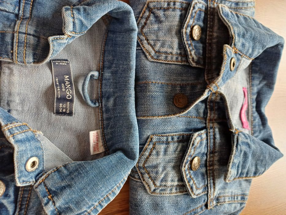 2 kurtki Jeansowe Mango 104r.