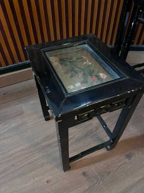 Conjunto de 4 Mesas de Encaixe (mesas ninho) Chinesas, lacadas