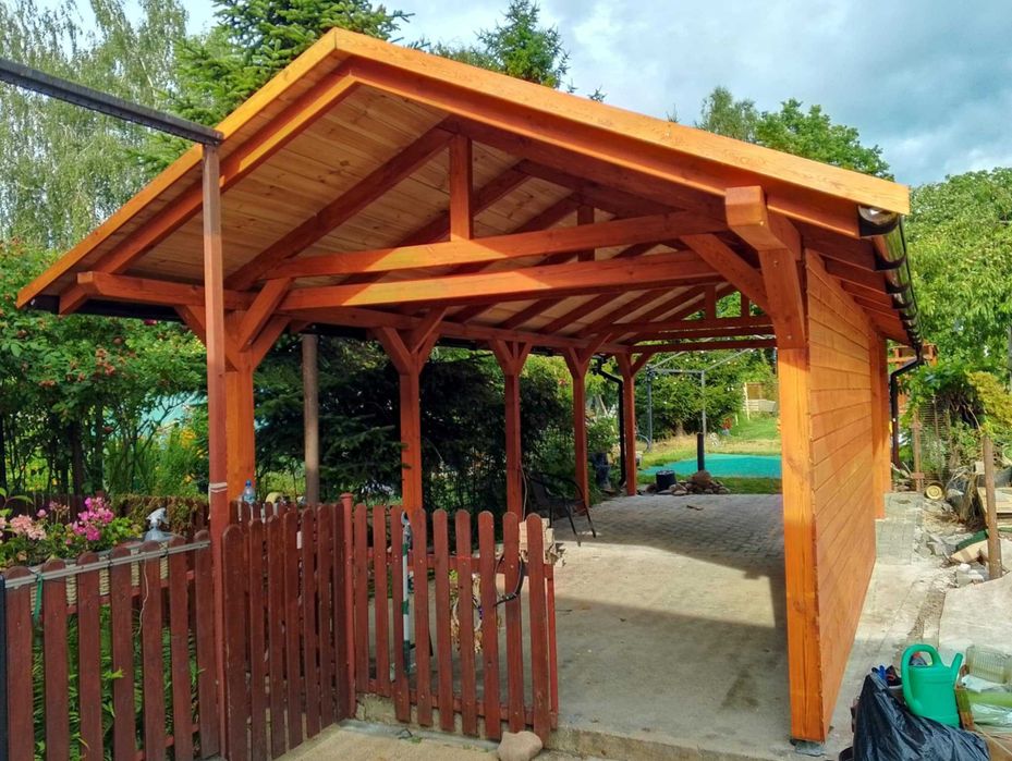 Altana 6x4, wiata garażowa, pergola, altanka na działke, MONTAŻ!!