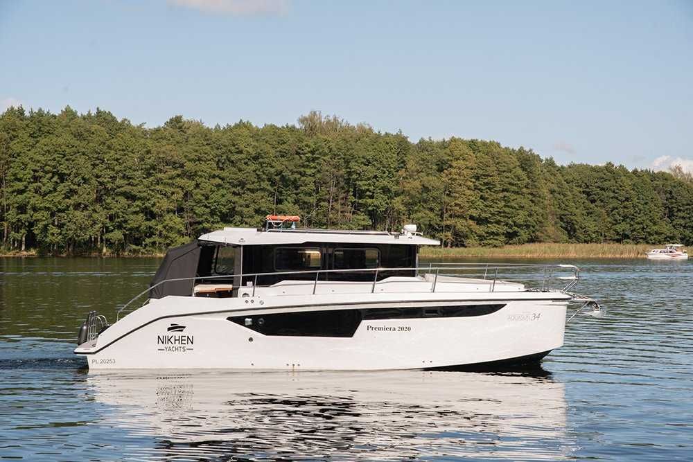 Czarter jacht motorowy Nikhen Aquasun 34 Mazury HouseBoat Futura KLIMA