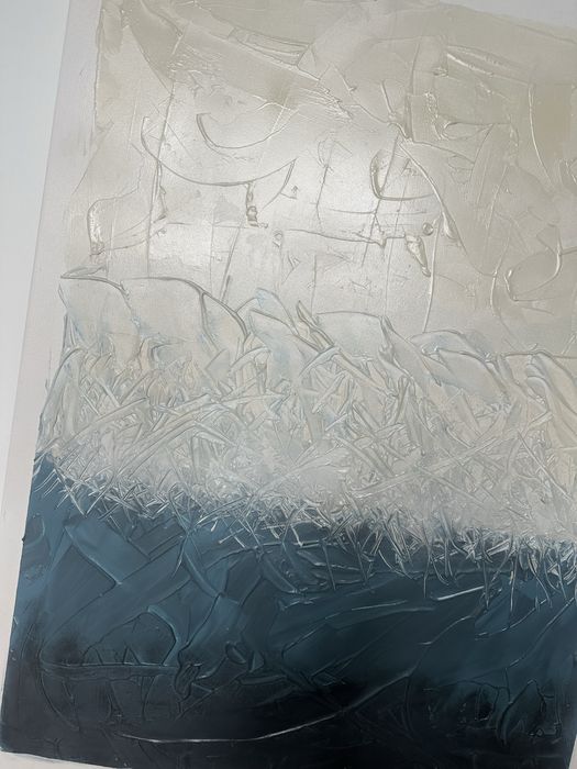 Tela/Quadro azul e branco