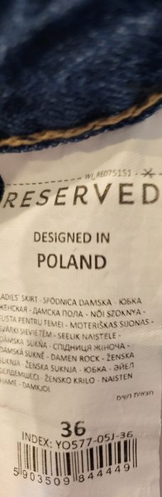 spódnica jeansowa reserved