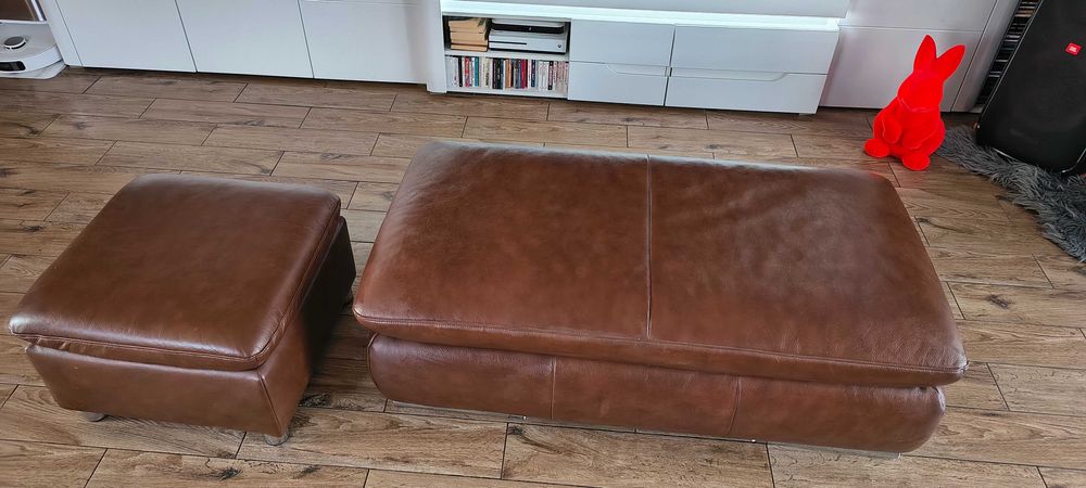 Pufa skórzana mala i duza