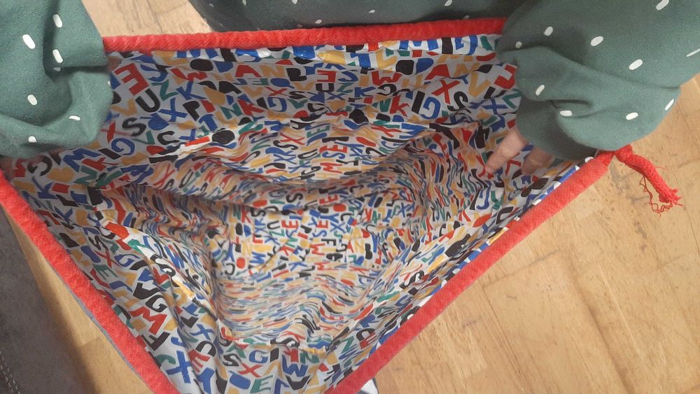 Duza torba i woreczek.Handmade