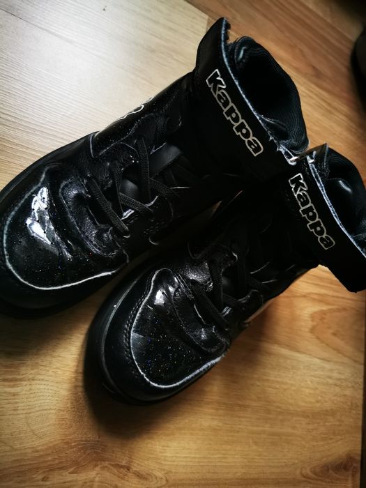 Buty 32 kappa czarne brokatowe