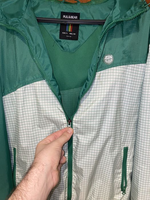 Casaco verde e branco