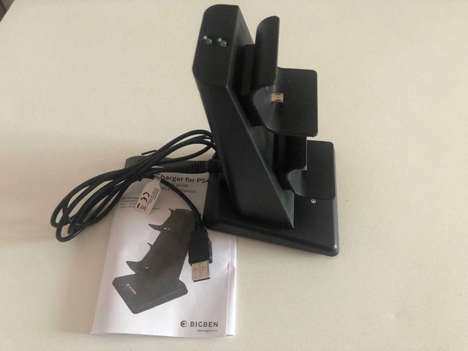 Nowa stacja dokująca BIGBEN PS4 stojak na 2 pady + ładowanie