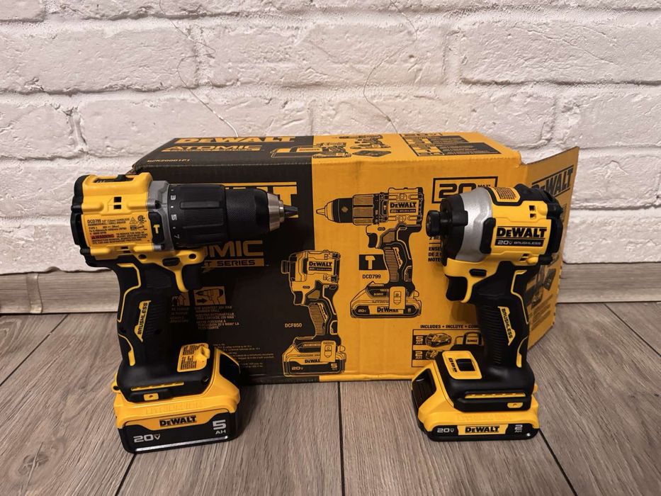 DeWalt DCK200D1P1 12V безщітковий набір шуруповерт і імпакт