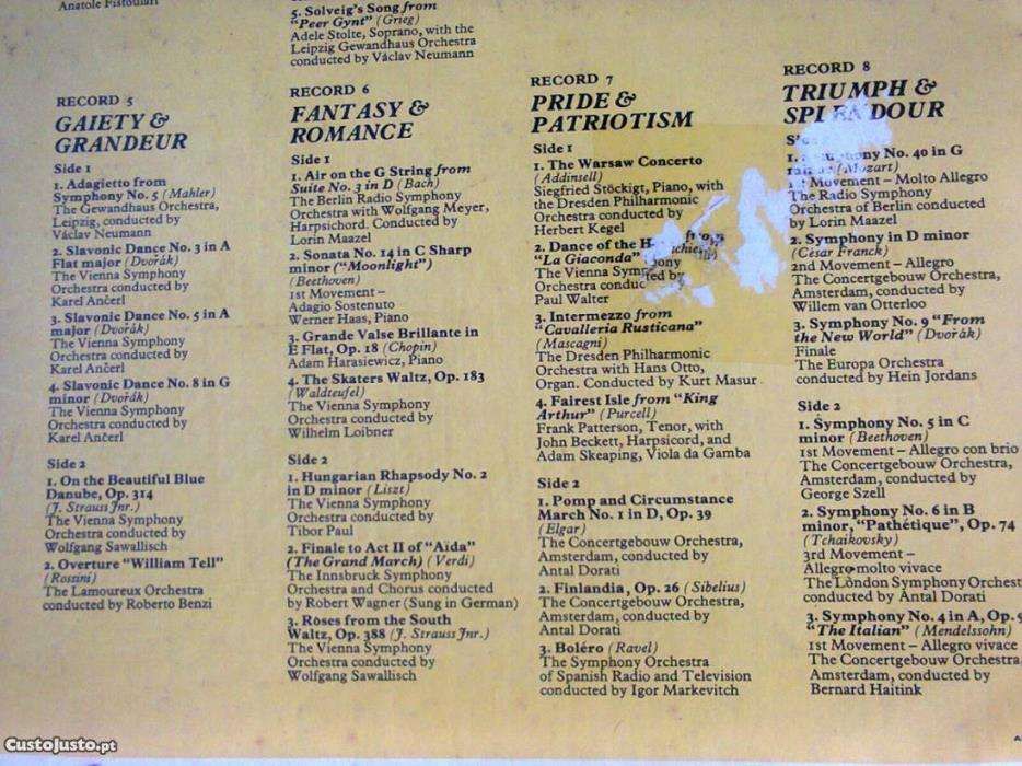 101 Favourite Melodies, da música clássica