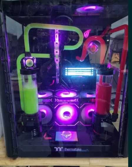 custom pc builder Dual Loop| RTX 3090 24GB VRAM + 64 ou 128GB RAM DDR4 deixe qualquer pessoa  a olhar para o teu flash