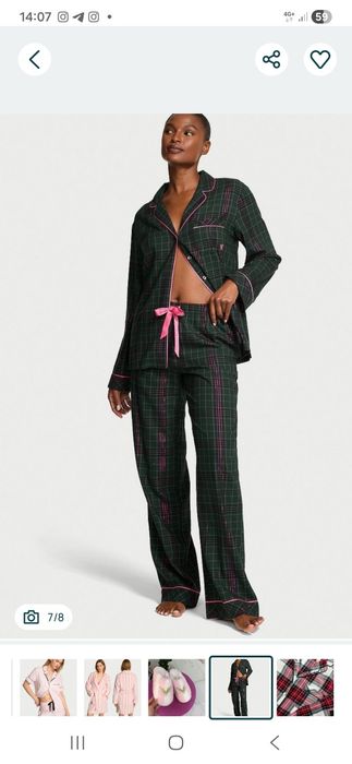 Фланелева піжама Victoria's Secret xs,s,m