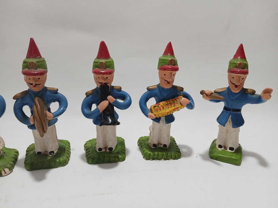 8 Bonecos figurados Barcelos - Apitos - Banda / Músicos - Originais