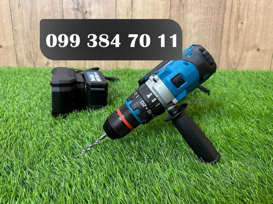 Makita акумуляторний шуруповерт DHP485 BL Шурік із двома акумуляторами