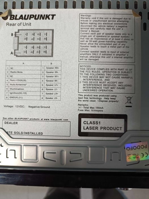 Auto radio BLAUPUNKT