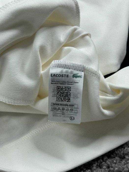 Кардиган ЗІПКА Lacoste с-хл біла чорна