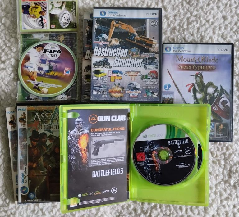 Ігрові диски для Windows та Xbox 360. Ціна за всі