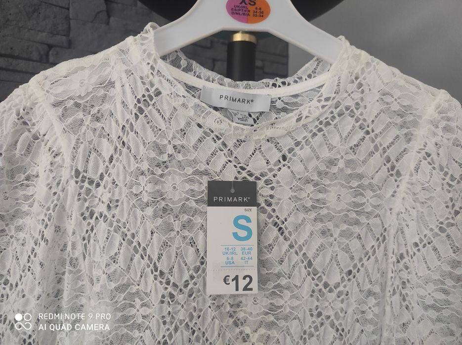 Primark __ nowa bluzka koronkowa z baskinką