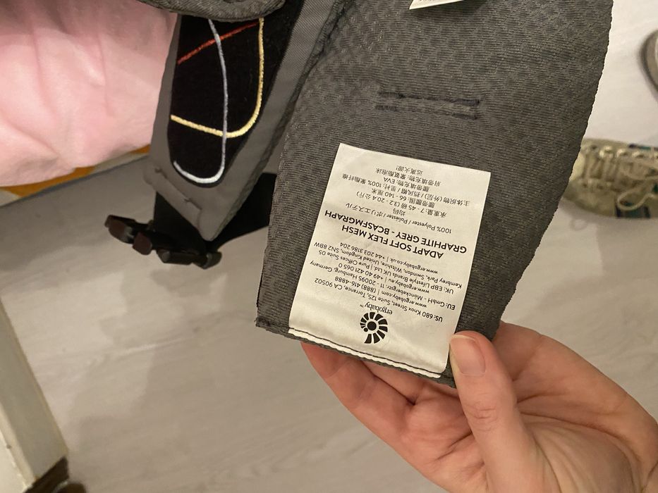 Porta bebe novo cor cinza