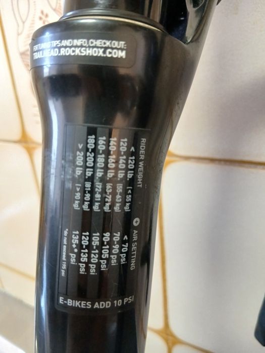 Suspensão rockshox