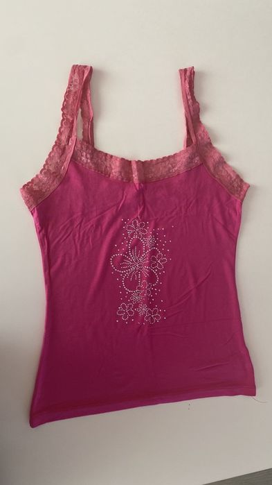 Różowa koszulka Fashion House S