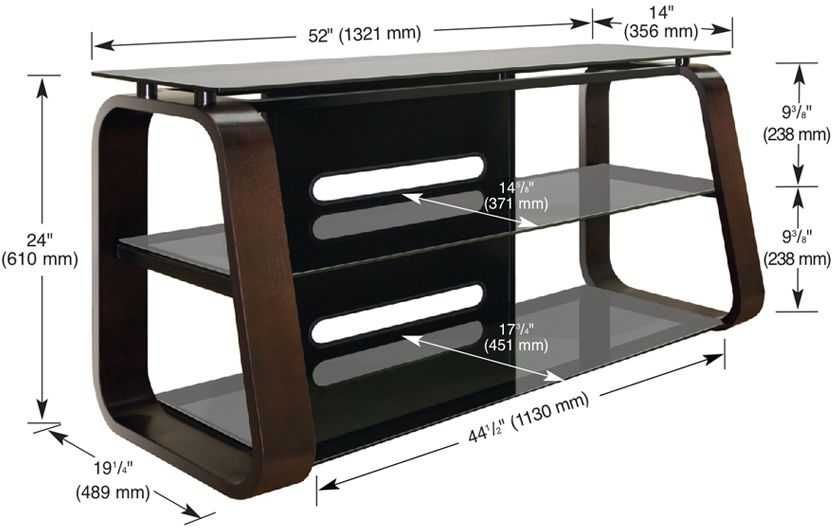 Stolik RTV BellO Komi szkło drewno