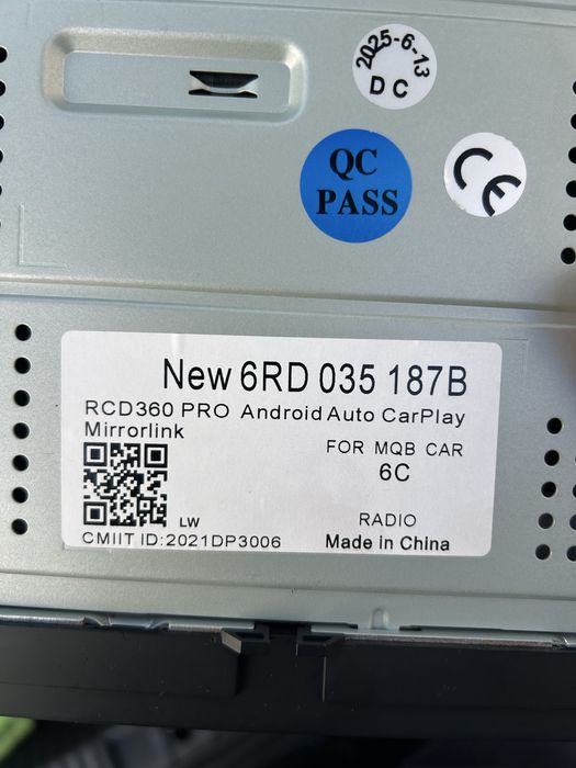 Radio vw polo 6c