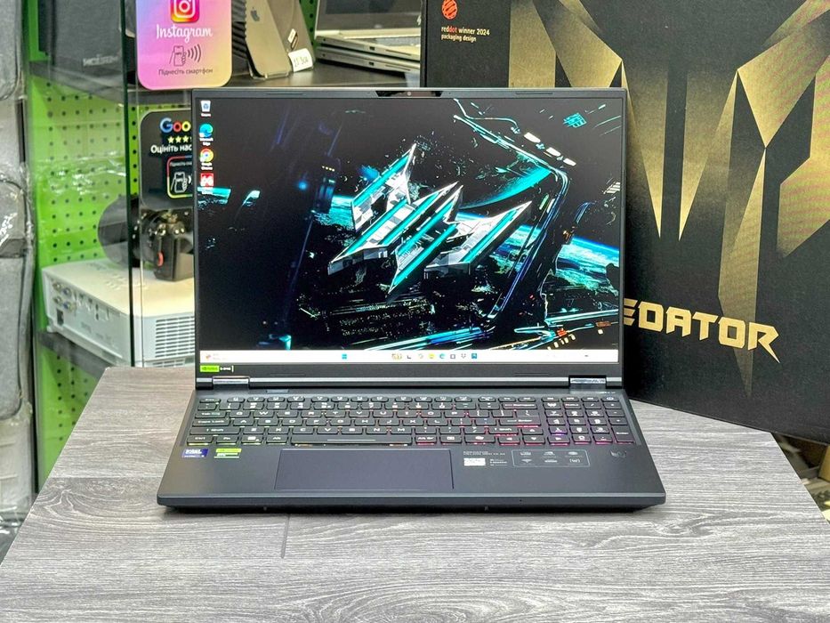 Acer Predator | 16" 2К 240Гц / Geforce RTX 5070 / Intel Ultra 9 275Hx