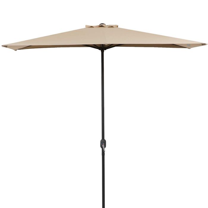 Guarda-sol de meia tela de jardim pátio Terraço 230x130x245 cm