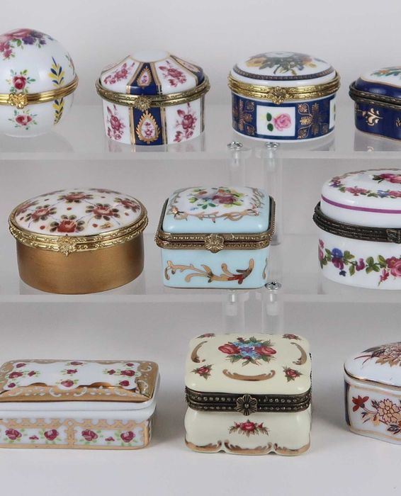 Caixas de joias em porcelana, CADA