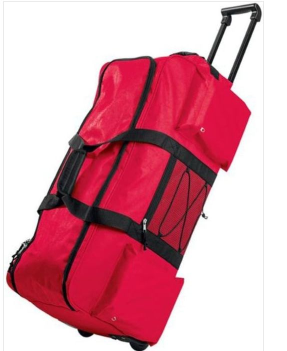 Torba podróżna na kółkach  czerwona wymiary 73 cm x 30 cm x 31 cm TOPMOVE B01FSLASC0