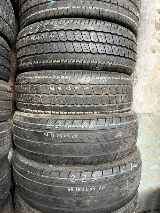 Продам резину 225 65 R 16 с шиномонтаж выкатка правка диска