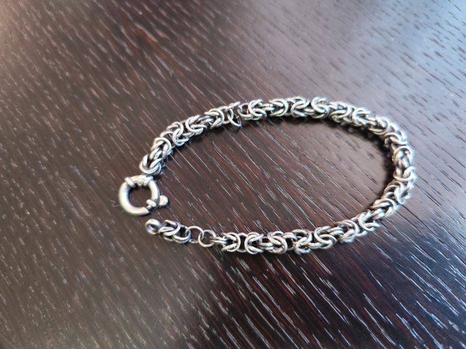 Pulseira Homem Prata malha virolinha
