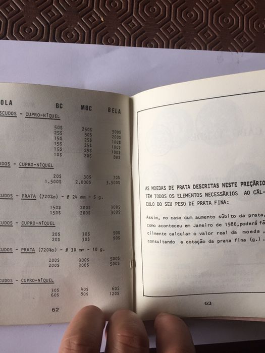Anuário de Numismática 1982 e Preçário de Moedas 1983