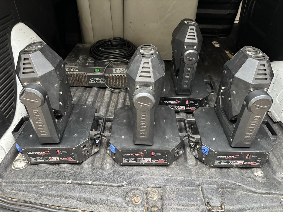 4x ruchoma glowa varyscan micro plus zarowka  hti 150