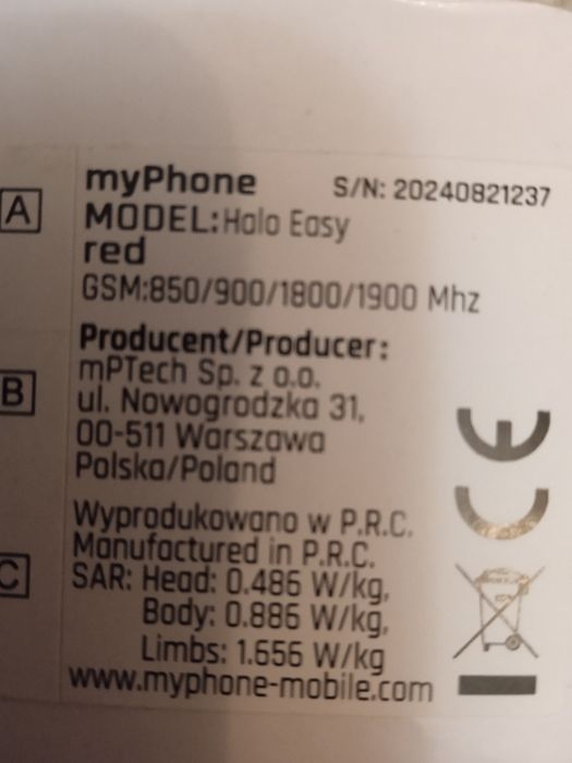 Telefon myPhone helo