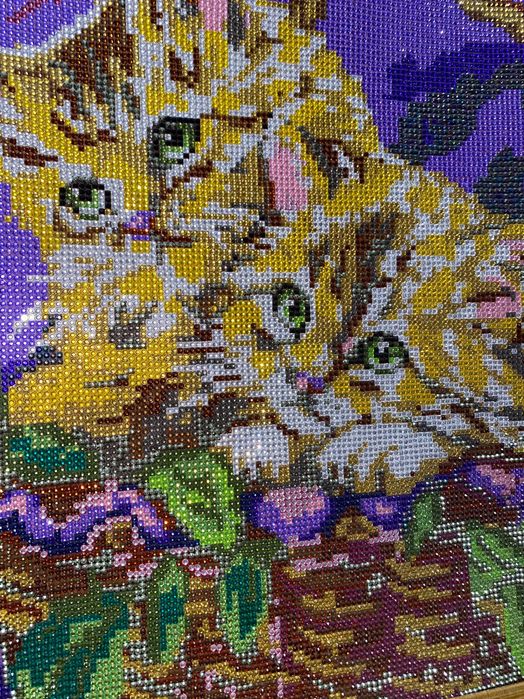 Готовая картина по номерам, мозаика