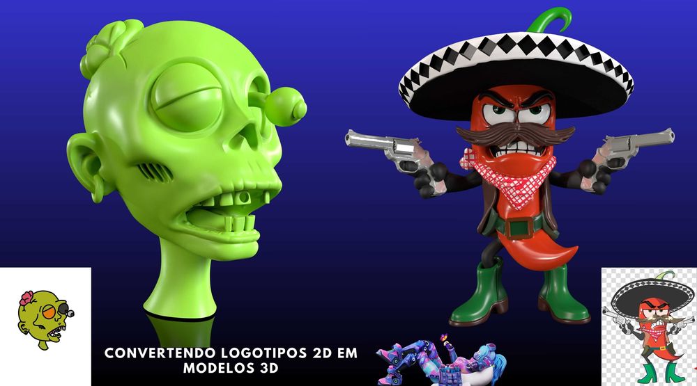 Serviços de modelação 3D - Personagens, arquitetura, industrial e mais